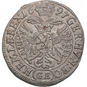 Bohemia 3 Kreuzer 1697 - Leopold I (1657-1705)