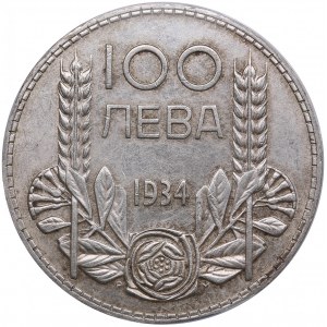 Bulgaria 100 Leva 1934 - PCGS AU58