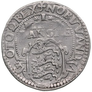 Denmark 1 Mark Dansk 1617 - Christian IV (1588-1648)