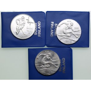 Finland 50 Markkaa 1982 & 1983 - World Ice Hockey & Athletics Championships (3)