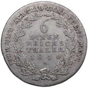 Germany, Prussia 1/6 Taler 1816