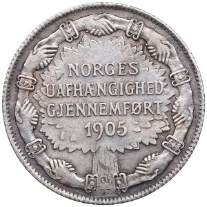 Norway 2 Kroner 1907 - Norway's Independence Achieved 1905 - Haakon VII (1905-1957)