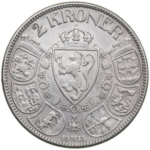 Norway 2 Kroner 1913 - Haakon VII (1905-1957)