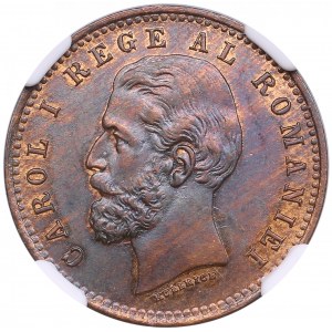 Romania 2 Bani 1900 B - NGC AU 58 BN