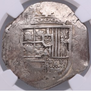 Spain, Seville 8 Reales - Philip III (1598-1621) - NGC AU 55