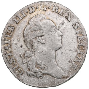 Sweden ⅙ Riksdaler 1778 OL - Gustav III (1771-1792)