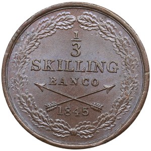 Sweden ⅓ Skilling Banco - Oscar I (1844-1859)