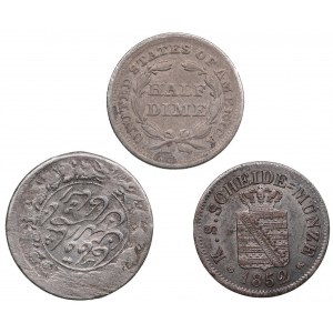 Small group of coins: USA, Germany, Iran (3)