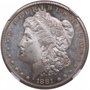 USA 1 Dollar 1881 S - NGC MS 63