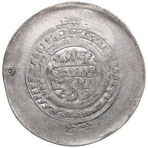 Samanid AR Multiple Dirham, Nuh III b. Mansur (AD 976-997), NM, ND, A-1469, without citing the caliph