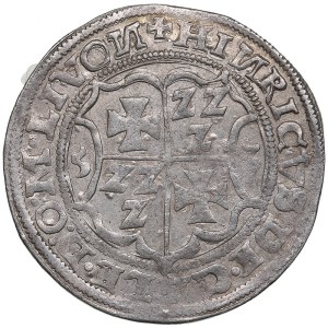Riga 1/2 Mark 1553 - Wilhelm Markgraf von Brandenburg & Heinrich von Galen (1551-1556)