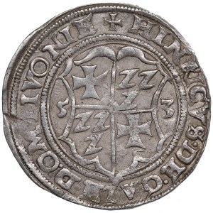 Riga 1/2 Mark 1553 - Wilhelm Markgraf von Brandenburg & Heinrich von Galen (1551-1556)