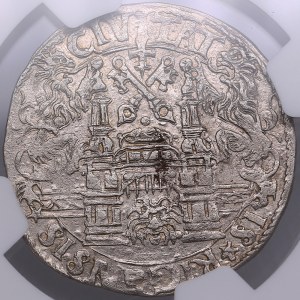 Riga Free City, Poland 1/2 Mark 1565 - NGC AU 55