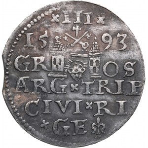 Riga, Poland 3 Grosz 1593 - Sigismund III (1587-1632)