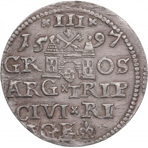 Riga, Poland 3 Grosz 1597 - Sigismund III (1587-1632)