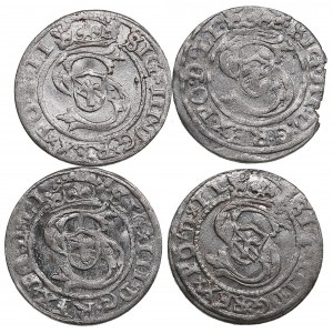 Small collection of Riga, Poland Solidus 1597, 1598, 1599 (4)