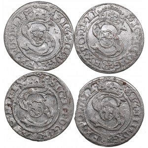 Small collection of Riga, Poland Solidus 1598, 1599 (4)