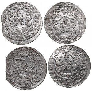 Small collection of Riga, Poland Solidus 1600 (4)