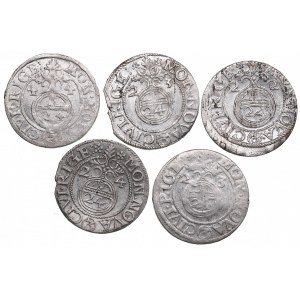 Group lot of: Riga, Sweden 1/24 Taler (5)