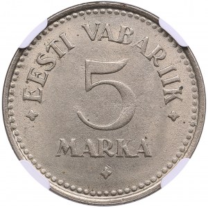 Estonia 5 Marka 1924 - NGC MS 63