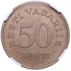 Estonia 50 Senti 1936 - NGC MS 63