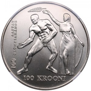 Estonia 100 Krooni 1996 - Atlanta Olympics - NGC MS 69