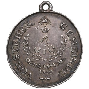 Latvia, Riga (Russia) Official Badge medal 1820 - Aleksander I (1801-1825)