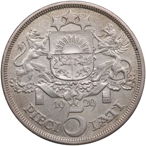 Latvia 5 Lati 1929