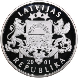 Latvia 1 Lats 2001 - Olympics Salt Lake 2002 - Hockey