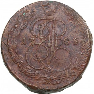 Russia 5 Kopecks 1786 EM