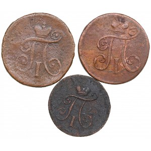 Russia Denga 1797 AM, 1798 EM & Polushka 1797 (3)