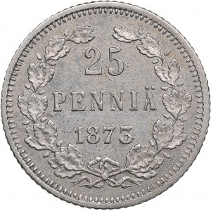 Finland, Russia 25 Penniä 1873 S