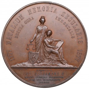 Russia Medal 1877 - 100th birthday celebration of Alexander I in the Grand Duchy of Finland