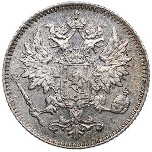 Finland, Russia 25 Penniä 1898 L