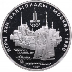Russia, USSR 5 Roubles 1977 M - Moscow Olympics 1980 - Scenes of Tallinn - NGC PF 68 ULTRA CAMEO