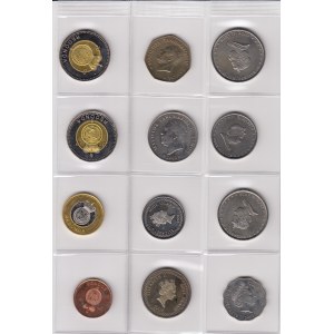 Small collection of world coins: Cook Islands, Niue Islands, Samoa, Redonda, Trinidad and Tobago, Palestine (39)