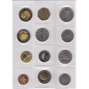 Small collection of world coins: Cook Islands, Niue Islands, Samoa, Redonda, Trinidad and Tobago, Palestine (39)