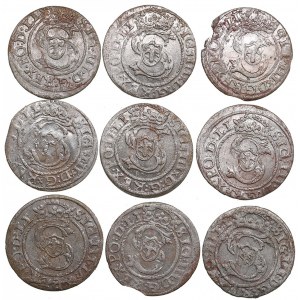 Lot of coins: Riga, Poland Solidus (9)