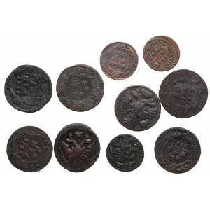 Lot of coins: Russia Denga & Polushka (10)