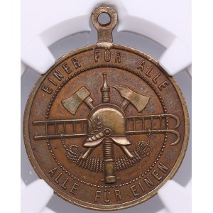 Estonia Bronze Medal 1889 - Dorpat Firefighters - NGC MS 62 BN