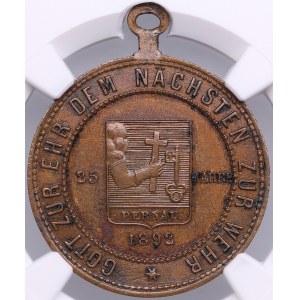 Estonia Bronze Medal 1892 - Pärnu Firefighters - NGC MS 64 BN