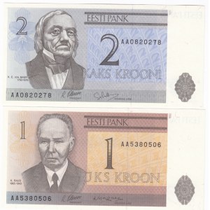 Estonia 2 & 1 Krooni 1992 (2)