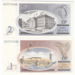 Estonia 2 & 1 Krooni 1992 (2)