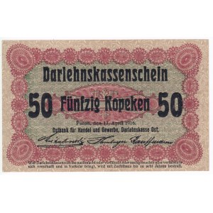 Germany (Occupation of Lithuania), Posen 50 Kopecks 1916