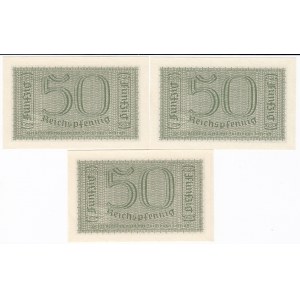 Germany 50 Reichspfennig - Consecutive numbers (3)