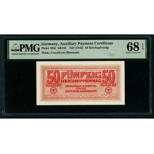 Germany 50 Reichspfennig 1942 - PMG 68 EPQ Superb Gem Unc