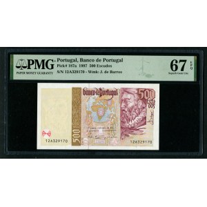 Portugal 500 Escudos 1997 - PMG 67 EPQ Superb Gem Unc