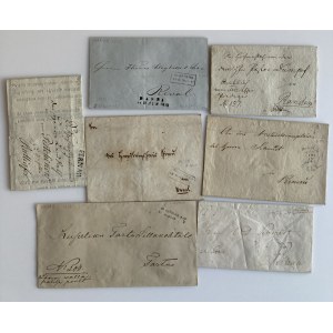 Estonia, Russia - Group of prephilately envelopes 1801, 1837, 1845, 1847, 1850, 1854, 1876 (7)