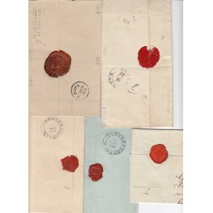 Estonia, Russia - Group of prephilately envelopes 1808, 1847, 1854, 1855, 1859 (5)