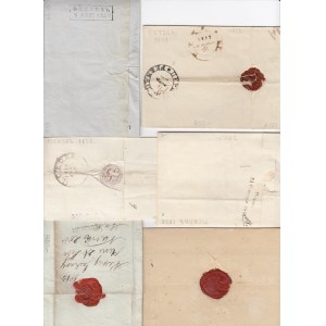 Estonia, Russia - Group of prephilately envelopes 1815, 1830, 1838, 1840, 1847, 1857 (6)
